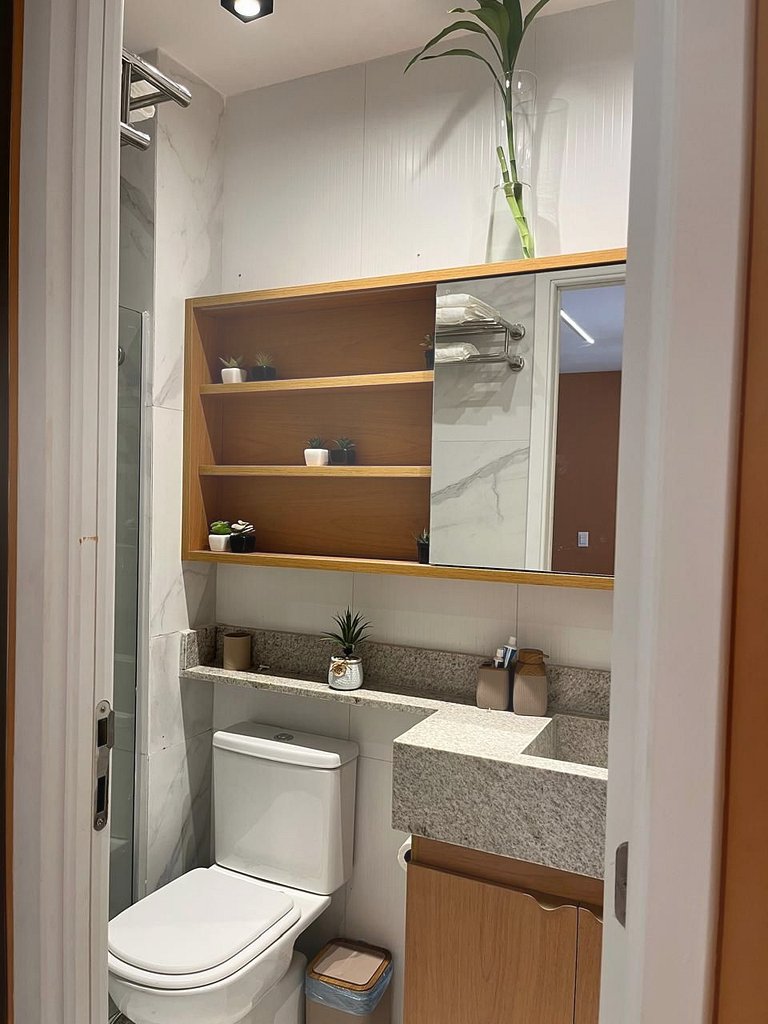 Flat na BeiraMar com Piscina Privativa