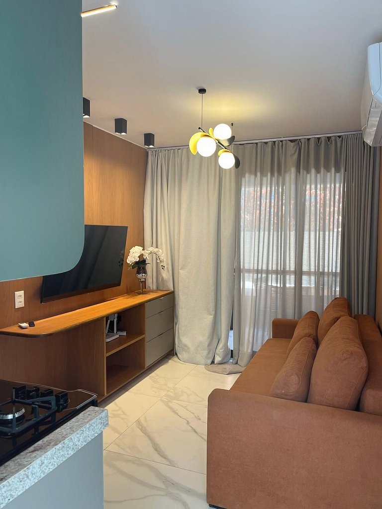 Flat na BeiraMar com Piscina Privativa