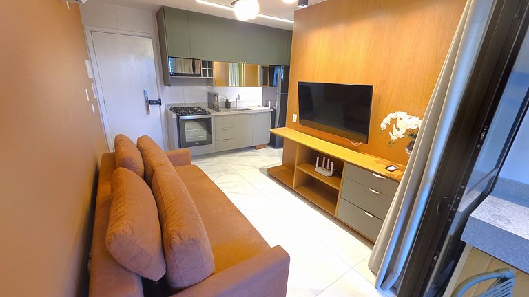 Flat na BeiraMar com Piscina Privativa