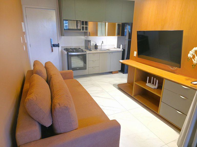 Flat na BeiraMar com Piscina Privativa