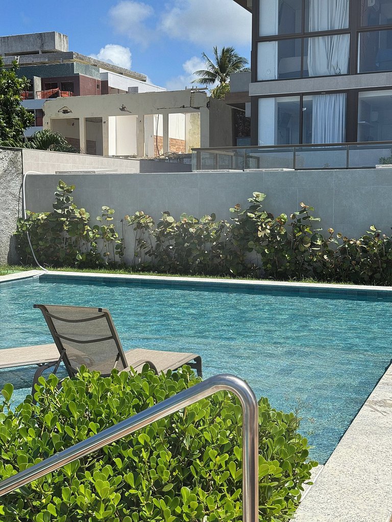 Flat na BeiraMar com Piscina Privativa