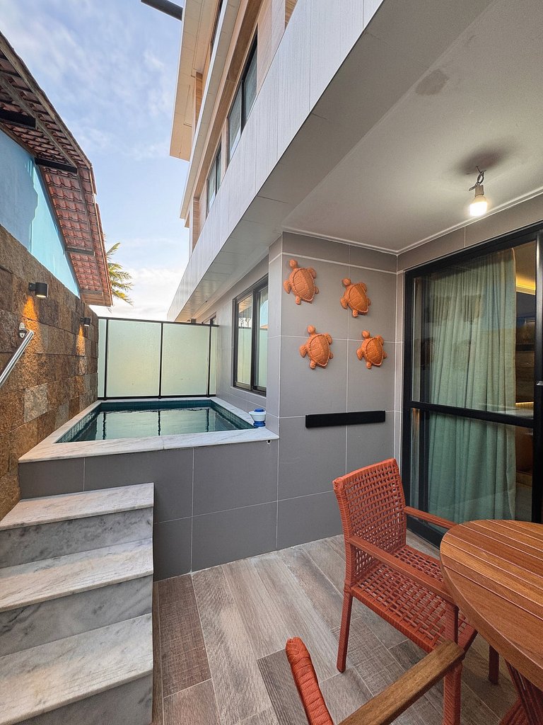 Beira-Mar com Piscina Privativa | TKTU | Apt. 005