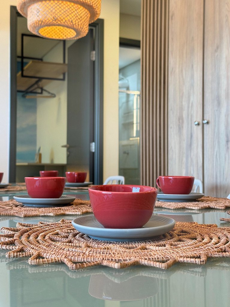 Beira-Mar com Piscina Privativa | TKTU | Apt. 01