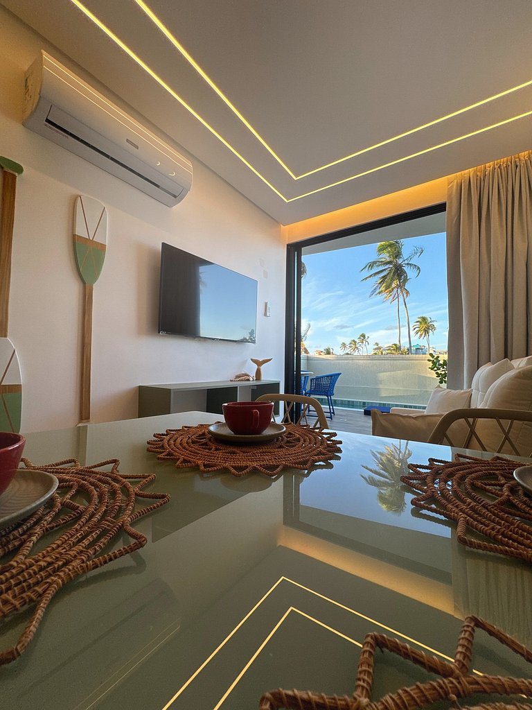 Beira-Mar com Piscina Privativa | TKTU | Apt. 01