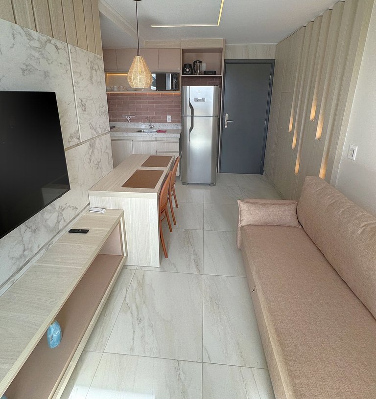 Apto Pé na Areia e Vista | TKTU | Apt. 104