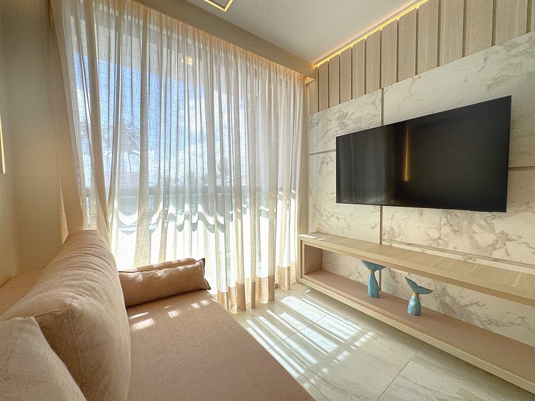 Apto Pé na Areia e Vista | TKTU | Apt. 104
