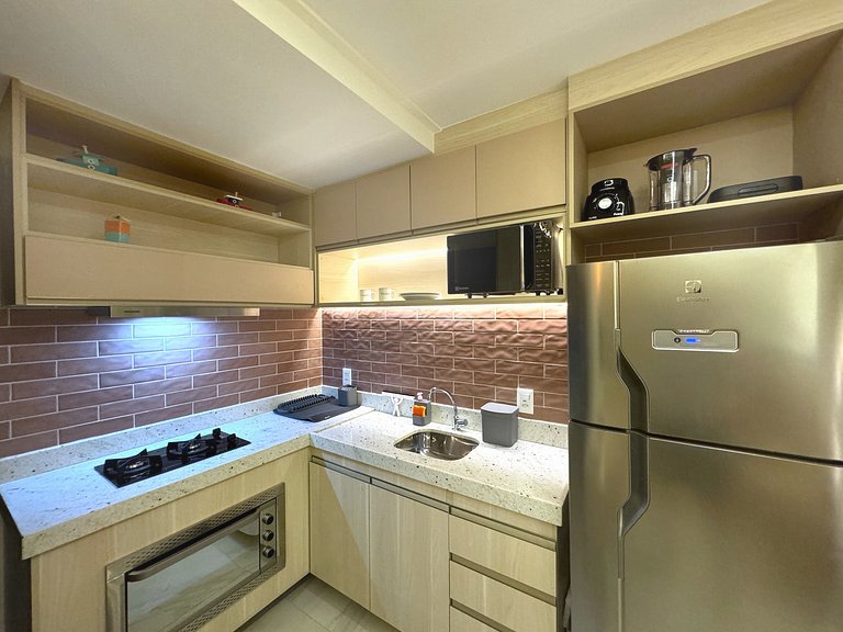 Apto Pé na Areia e Vista | TKTU | Apt. 104