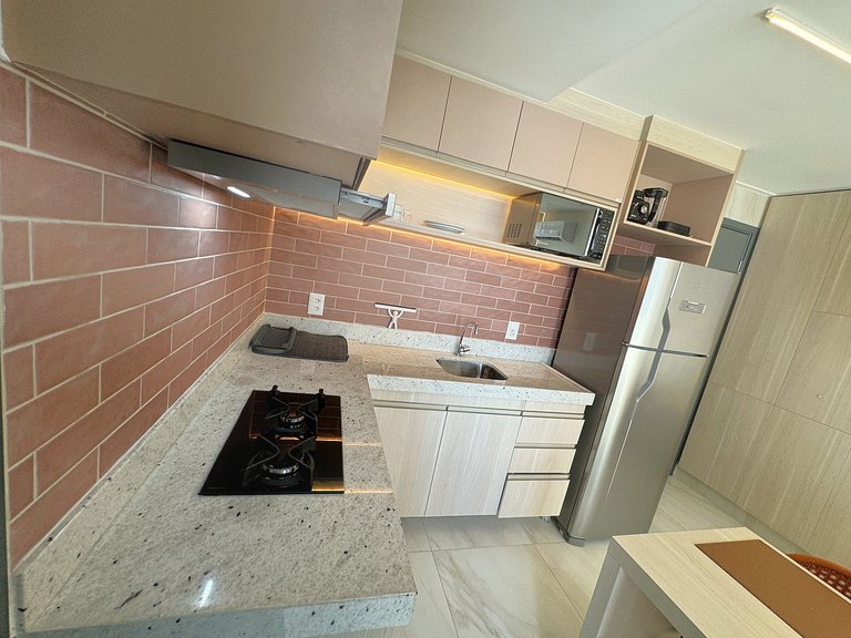 Apto Pé na Areia e Vista | TKTU | Apt. 104