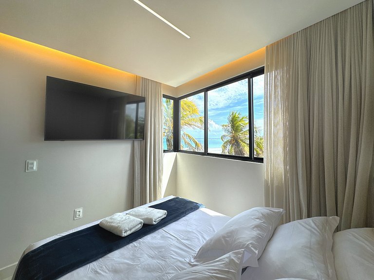 Beira-mar c/ Vista Frontal Mar | TKTU | Apt. 308