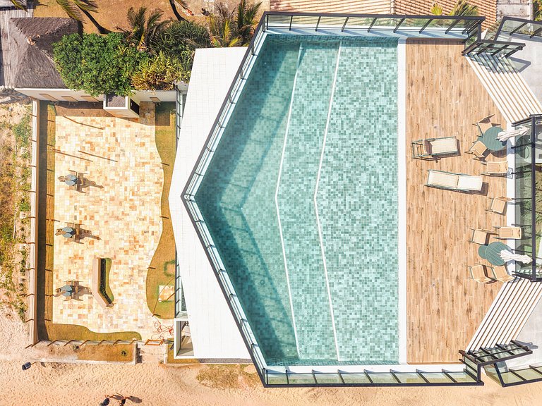 Apartamento com sacada vista mar