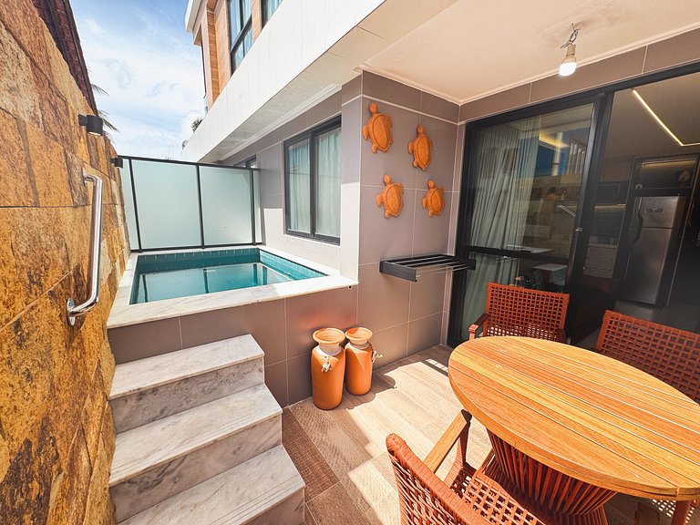 Beira-Mar com Piscina Privativa | TKTU | Apt. 005