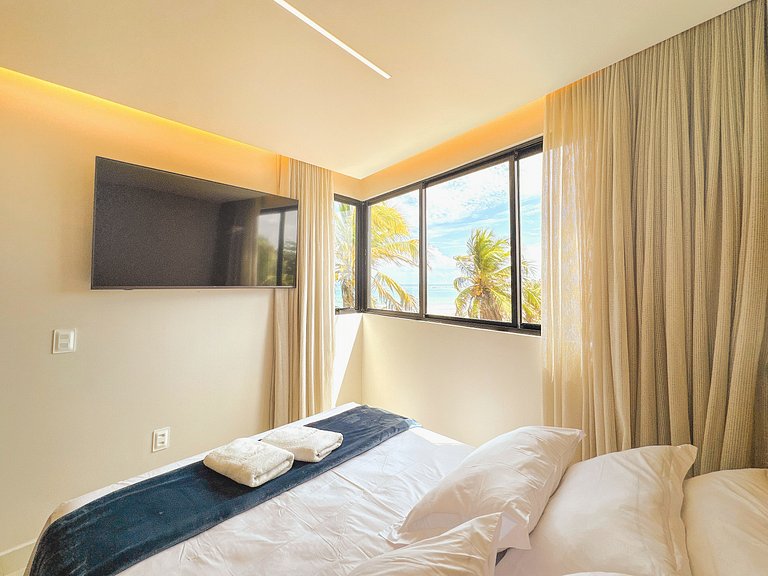 Beira-mar c/ Vista Frontal Mar | TKTU | Apt. 208