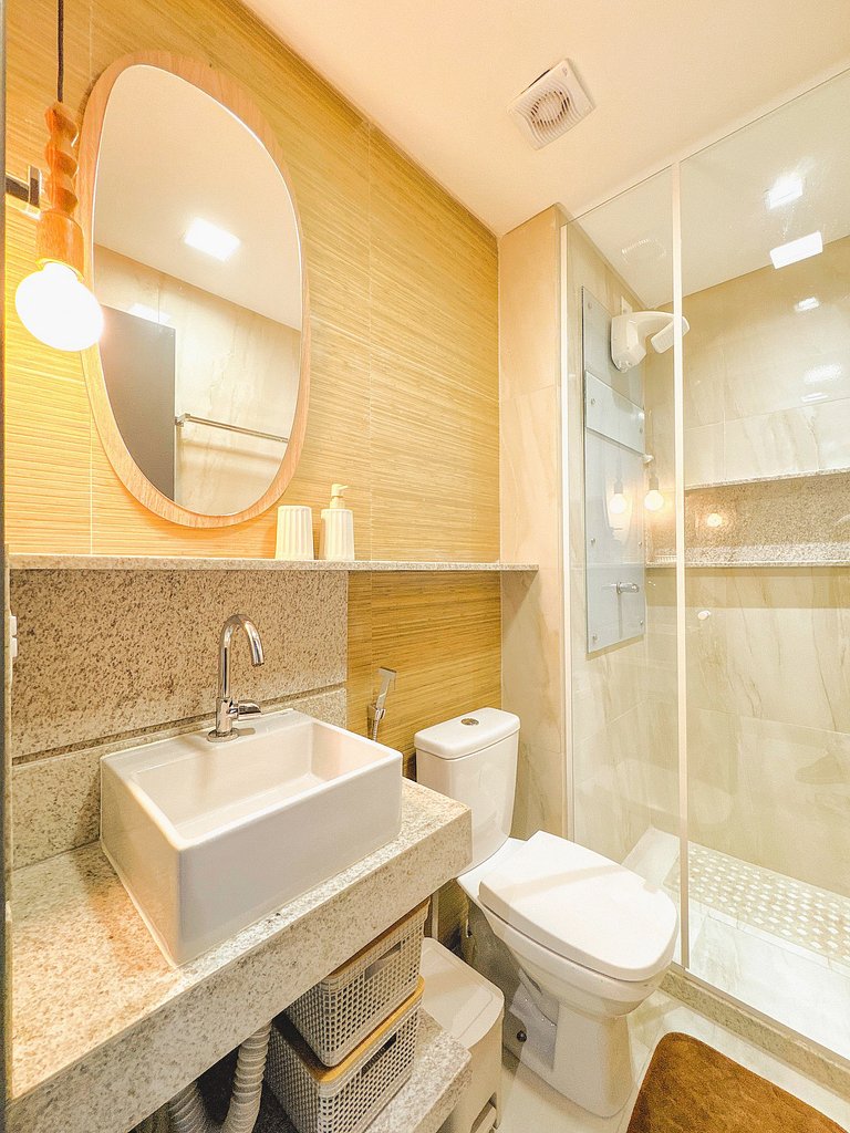 Beira-mar c/ Vista Frontal Mar | TKTU | Apt. 208