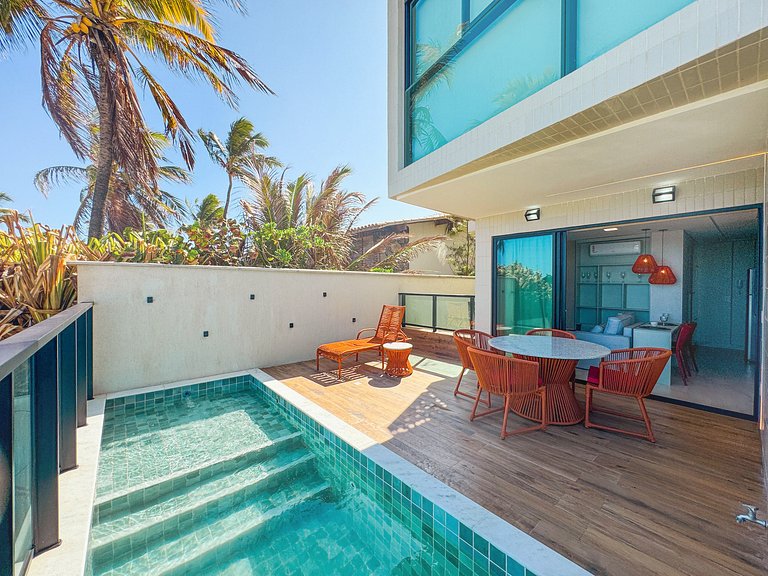 Frontal-Mar com Piscina Privativa | TKTU | Apt. 08