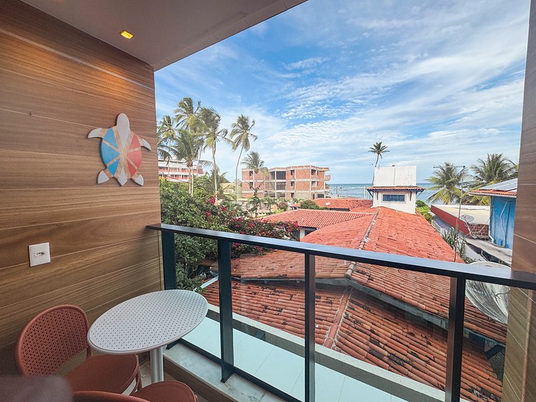 Apto Pé na Areia e Vista | TKTU | Apt. 104