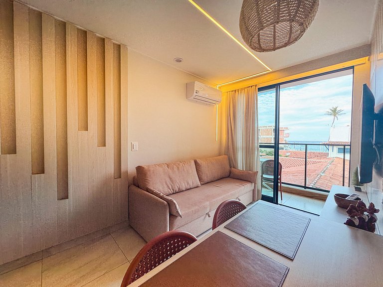 Apto Pé na Areia e Vista | TKTU | Apt. 104