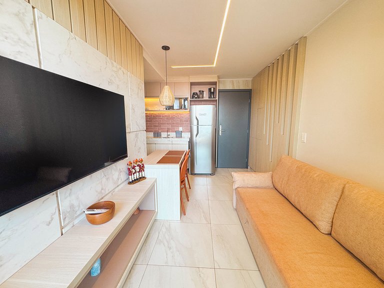 Apto Pé na Areia e Vista | TKTU | Apt. 104