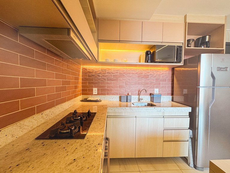 Apto Pé na Areia e Vista | TKTU | Apt. 104