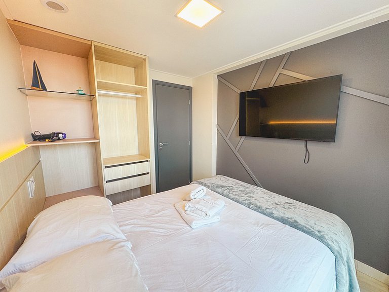Apto Pé na Areia e Vista | TKTU | Apt. 104