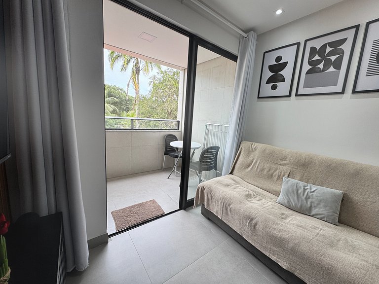 Flat Amplo no Centro de Porto de Galinhas – Quarto e Sala, T