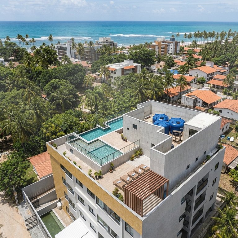 Flat Amplo no Centro de Porto de Galinhas – Quarto e Sala, T