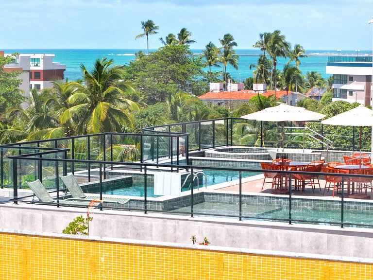 Flat Amplo no Centro de Porto de Galinhas – Quarto e Sala, T