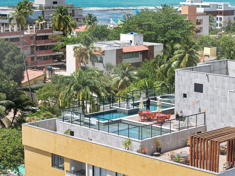 Flat Amplo no Centro de Porto de Galinhas – Quarto e Sala, T