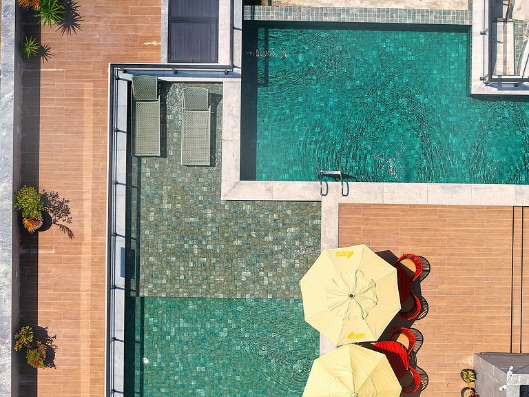 Flat Amplo no Centro de Porto de Galinhas – Quarto e Sala, T