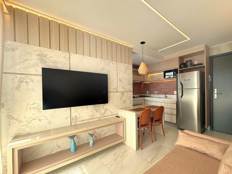 Apto Pé na Areia e Vista | TKTU | Apt. 104