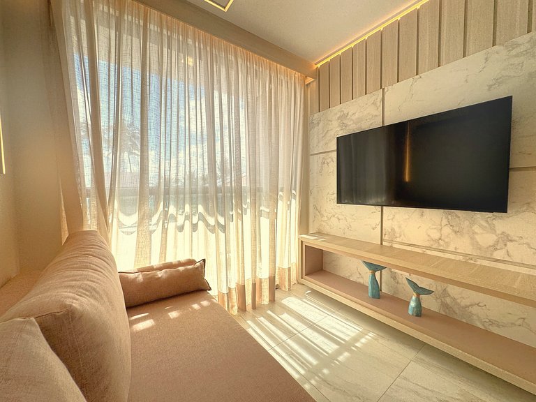 Apto Pé na Areia e Vista | TKTU | Apt. 104
