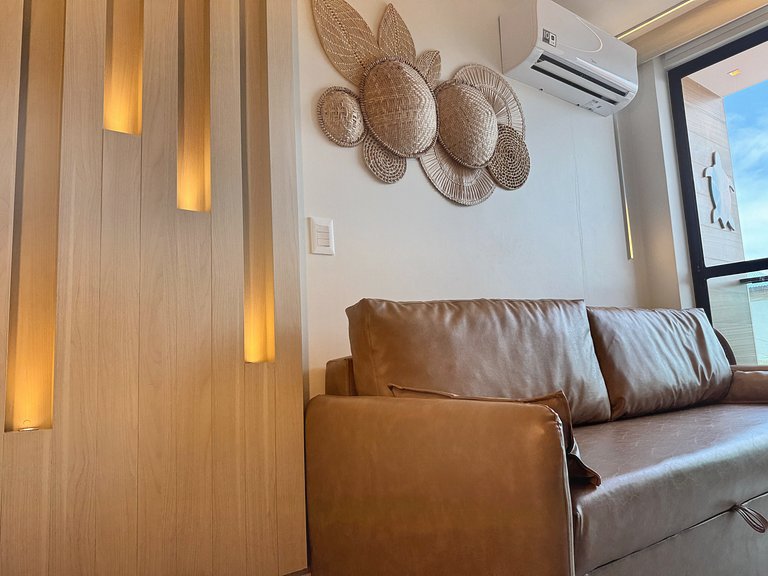 Apto Pé na Areia e Vista | TKTU | Apt. 104
