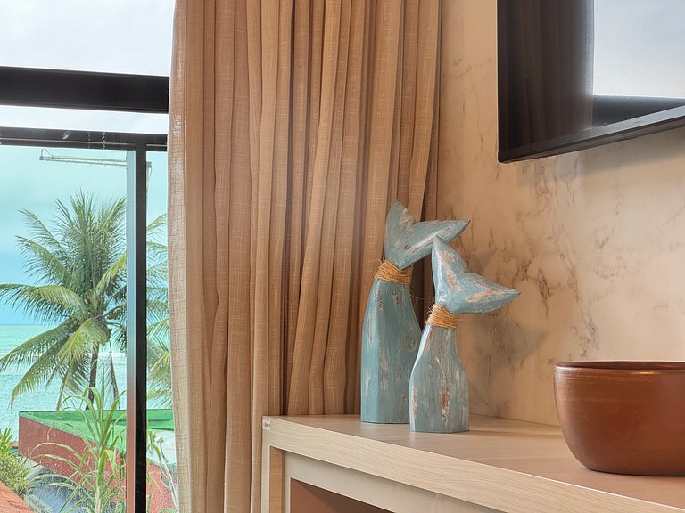 Apto Pé na Areia e Vista | TKTU | Apt. 104