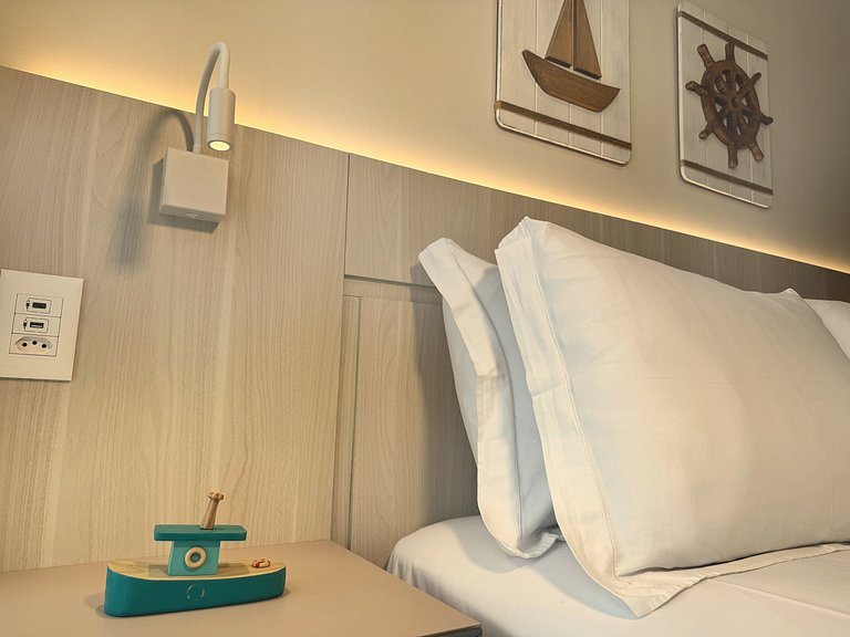 Apto Pé na Areia e Vista | TKTU | Apt. 104